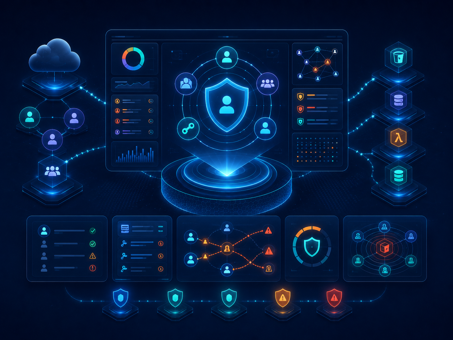 IAM risk overview with prioritized, explainable findings