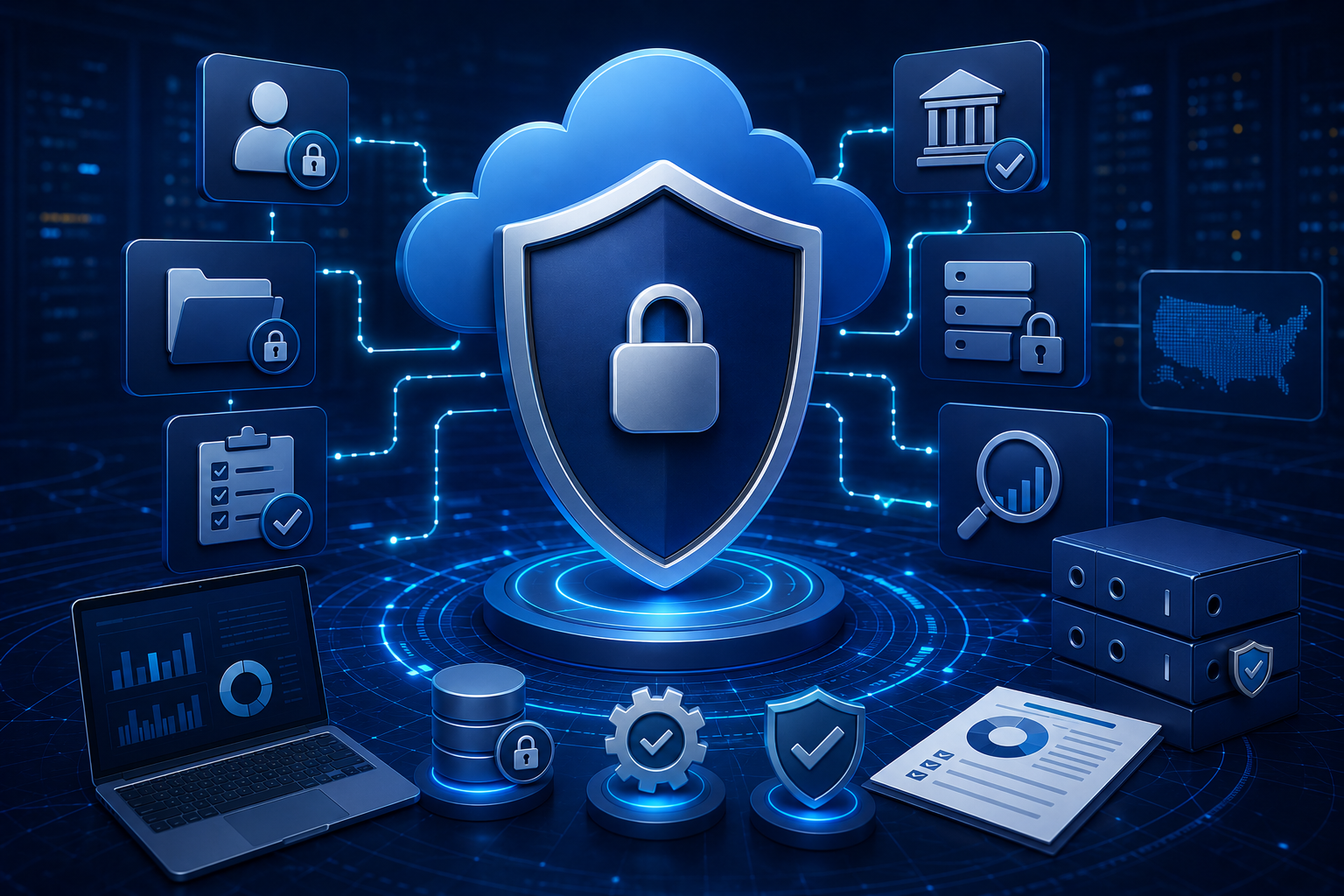 Securitain NIST 800-53 assessment — AWS IAM access-control families mapped to evidence
